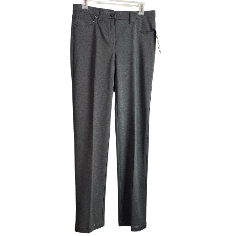 New Directions Slim Leg Graphite Casual Pants Size 6